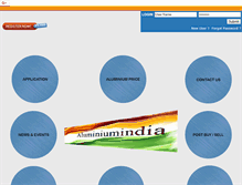 Tablet Screenshot of aluminiumindia.com